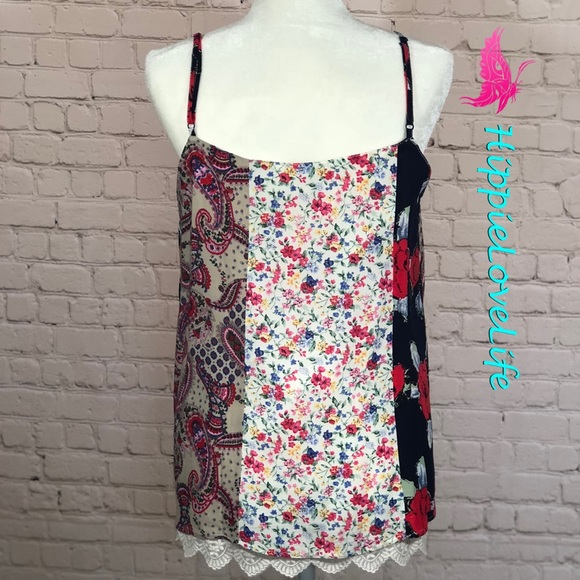 UMGEE Top Floral Print. Adjustable straps NWT MED - Picture 4 of 5